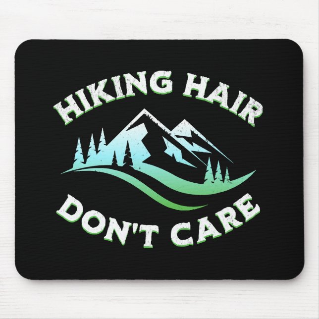 Wandernde Haare sind egal Mousepad (Vorne)