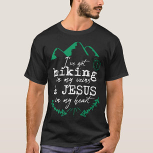 Wandernder Christ Jesus Outdoor Wanderer T-Shirt