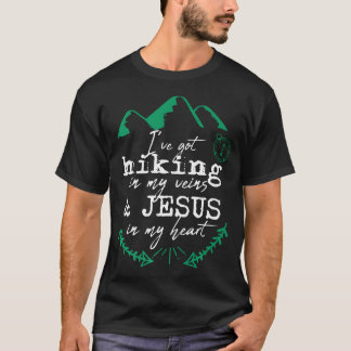 Wandernder Christ Jesus Outdoor Wanderer T-Shirt