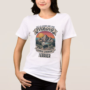 Wandernder Dandie Dinmont Terrier Gebirgs Hund Tri-Blend Shirt