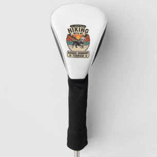 Wandernder Dandie Dinmont Terrier Hund Berg Sonnen Golf Headcover