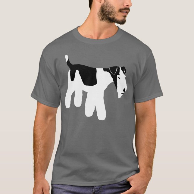 Wandernder Draht-Foxterrier T-Shirt (Vorderseite)