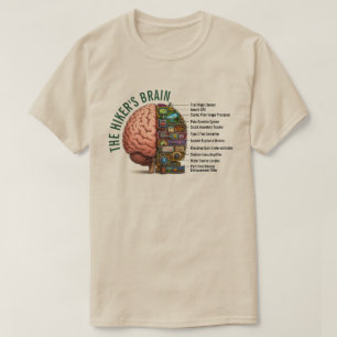 Wandernder Gehirn lustig T-Shirt