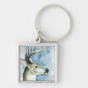 Wandernder Hirsch - Aquarell Schlüsselanhänger
