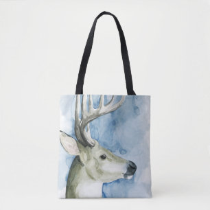 Wandernder Hirsch - Aquarell Tasche