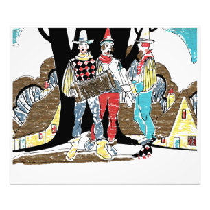 Wanderndes Minstrel-Trio Fotodruck