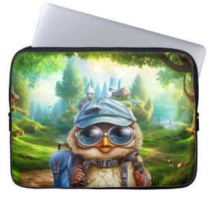 Wanderowle auf einem verzauberten Wald Laptopschutzhülle