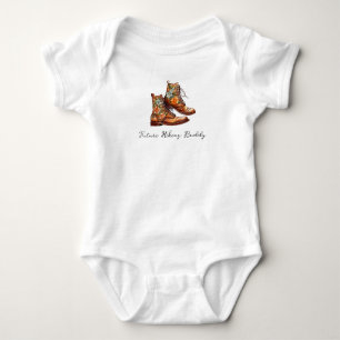Wanderschuhe für zukünftige Wanderfreunde Baby Strampler