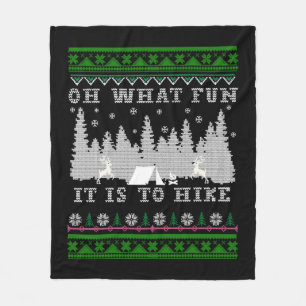 Wanderspass Ugly Weihnachten Fleecedecke