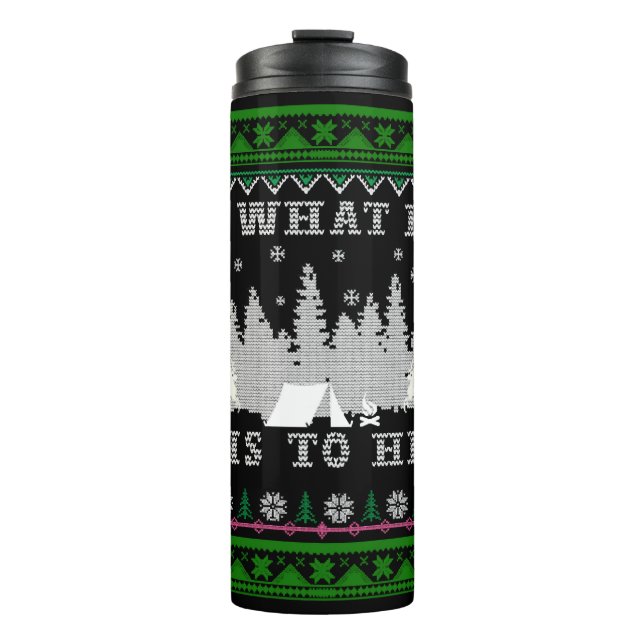 Wanderspass Ugly Weihnachten Thermosbecher (Vorderseite)