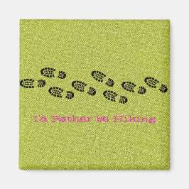 Wanderstiefel Grüner Denim Ich würde eher wandern Magnet