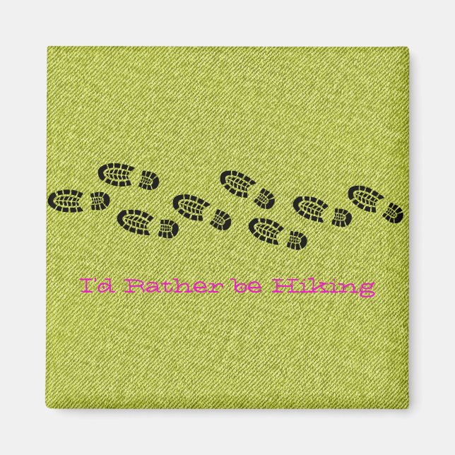 Wanderstiefel Grüner Denim Ich würde eher wandern Magnet (Vorne)