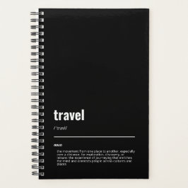 WanderTag - Travel Black Planner 2026 Planer