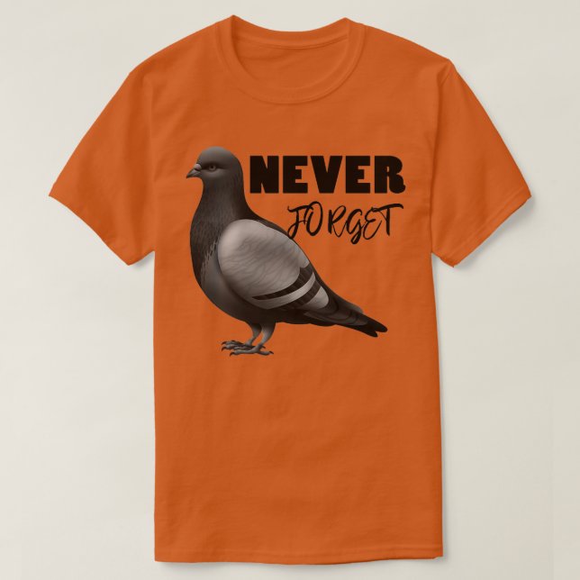 Wandertaube Vergessen Sie nie die S 6 T-Shirt (Design vorne)