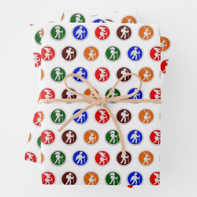 Wandertierpapier Geschenkpapier Set (Beispiel)