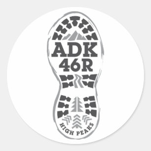 Wanderung ADK Runder Aufkleber