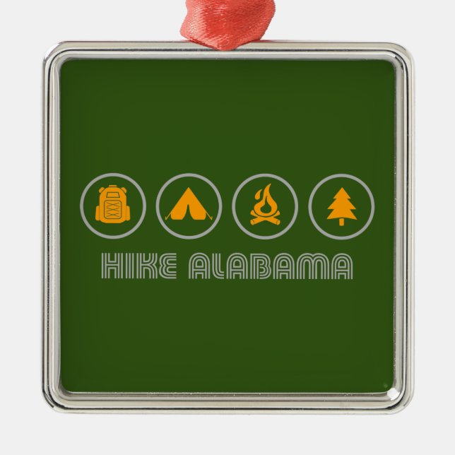 Wanderung Alabama Ornament Aus Metall (Vorne)