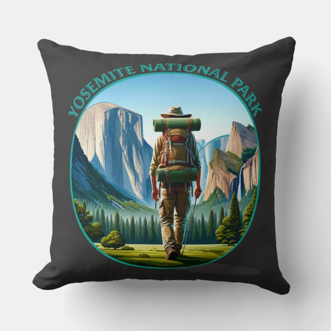 Wanderung im Yosemite Nationalpark Kissen (Vorderseite)