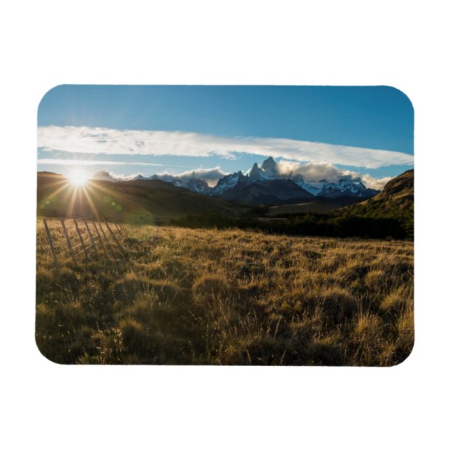 Wanderung in Fitz Roy Mountains, Patagonien Magnet (Horizontal)