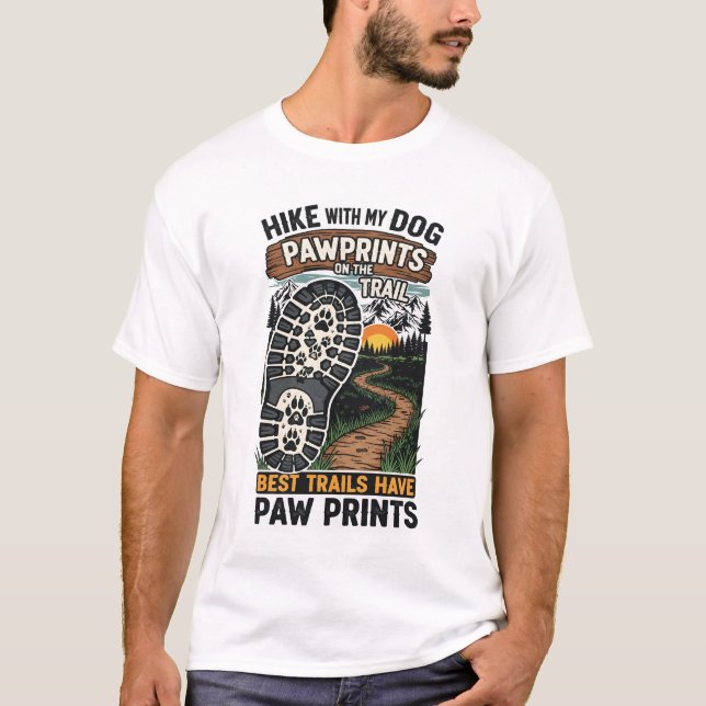 Wanderung mit meinem Hund-Drucke auf dem Trail-Boo T-Shirt (Vorderseite)