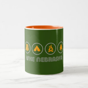 Wanderung Nebraska Zweifarbige Tasse
