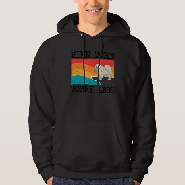 Wanderung noch Besorgnis erregender weniger schwac Hoodie (Vorderseite)