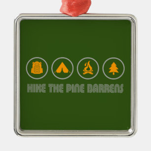 Wanderung Pine Barrens New Jersey Ornament Aus Metall