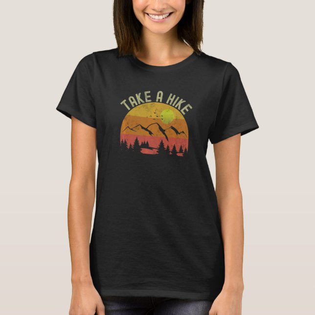 Wanderung Retrowandern im Freien Camping Natur H T-Shirt (Vorderseite)