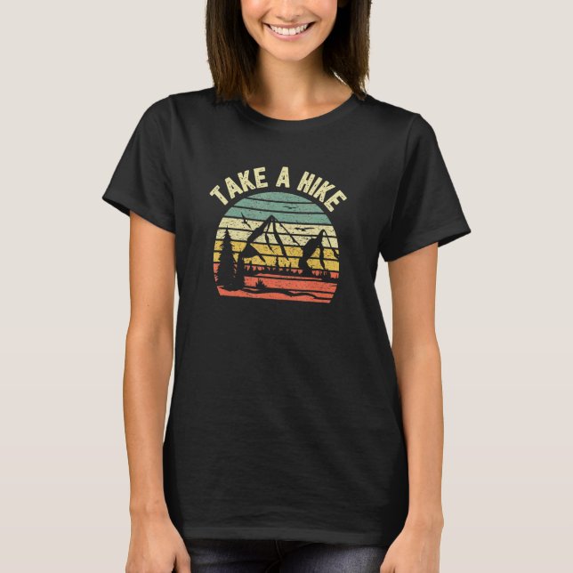 Wanderung Retrowandern im Freien Camping Natur H T-Shirt (Vorderseite)