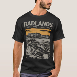 Wanderung und Camping im Badlands National Park Wi T-Shirt