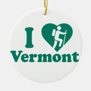 Wanderung Vermont Keramik Ornament