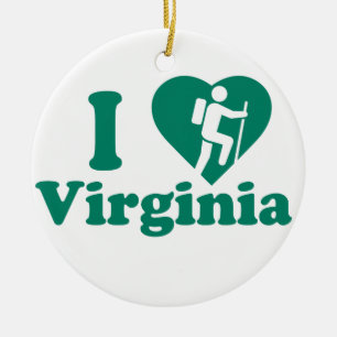 Wanderung Virginia Keramikornament