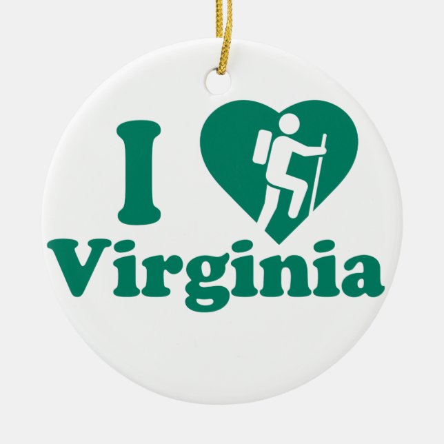 Wanderung Virginia Keramikornament (Vorne)