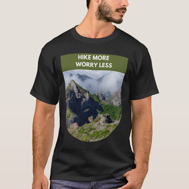 WANDERUNG WENIGER - WANDERQUOTE T-Shirt (Vorderseite)