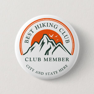 Wanderverein Logo Geschäft Mitarbeiter Mitglieder Button