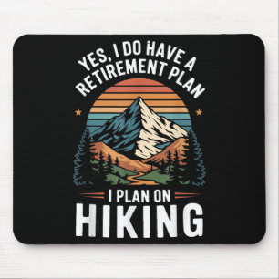 Wandervogel Lustiger Rentenplan - Plane auf Wander Mousepad