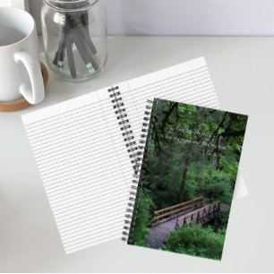 Wanderweg in den Wald John Muir Zitat Notizbuch