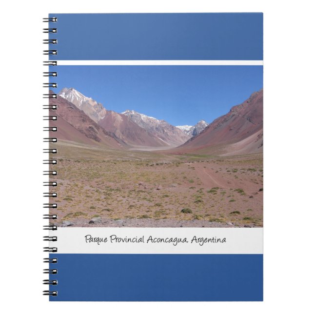 Wanderweg nach Aconcagua, Argentinien Notizblock (Vorderseite)