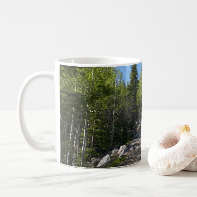 Wanderweg zu Alberta Falls Kaffeetasse (Mit Donut)