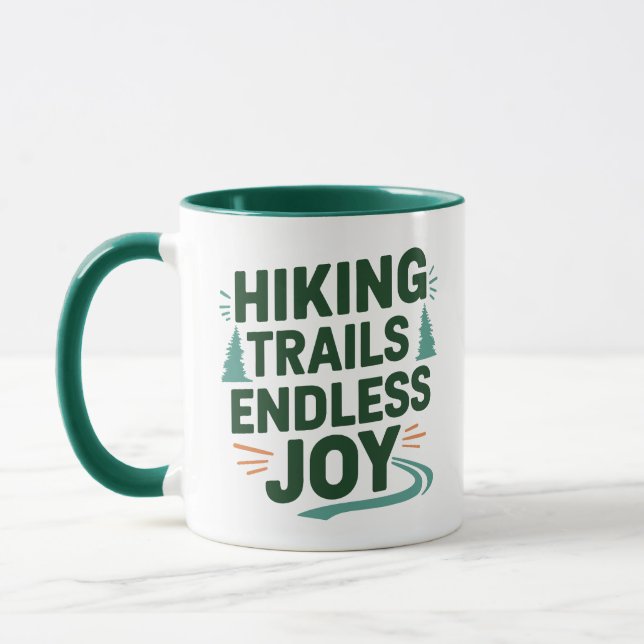 Wanderwege unendlich viel Freude Tasse (Links)