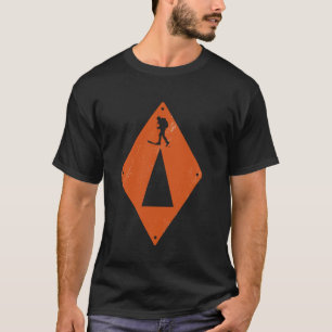 Wanderwegmarkierung Wandern Camping Naturliebhaber T-Shirt