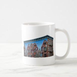 Wandgemälde auf Gebäude auf spanisch Harlem Kaffeetasse