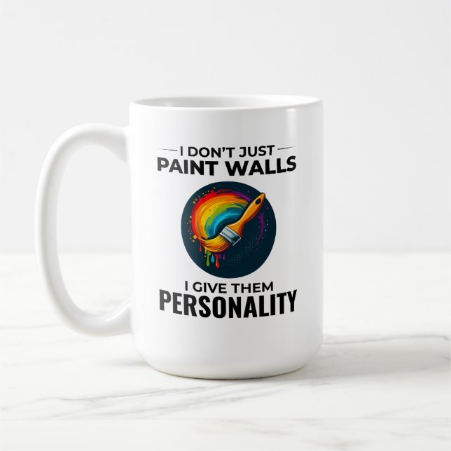 Wandgemälde für Hausmaler Innendekorator Kaffeetasse (Links)