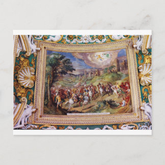 Wandgemälde im Vatikan-Museum Postkarte