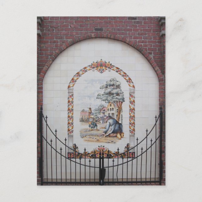 Wandgemälde, Pella, Iowa Postkarte (Vorderseite)