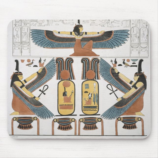 Wandgemälde von den Gräbern der Könige bei Thebes, Mousepad (Vorne)