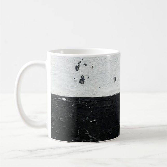 Wandgrunge mit schmutziger Textur Kaffeetasse (Links)