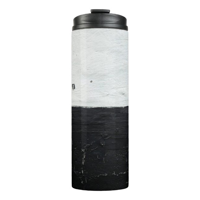 Wandgrunge mit schmutziger Textur Thermosbecher (Vorderseite)