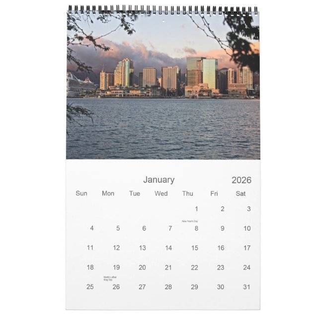 Wandkalender Oahus Hawaii (Jan 2026)