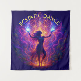 Wandkleed Ecstatic Dance – Energie & Beweging Wandteppich